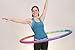 Weighted Hula Hoop, ACU Hoop 3L - 3.3 lb Large, Weight Loss Fitness Workout Sports Hoop with ridges. (Rainbow Colors)