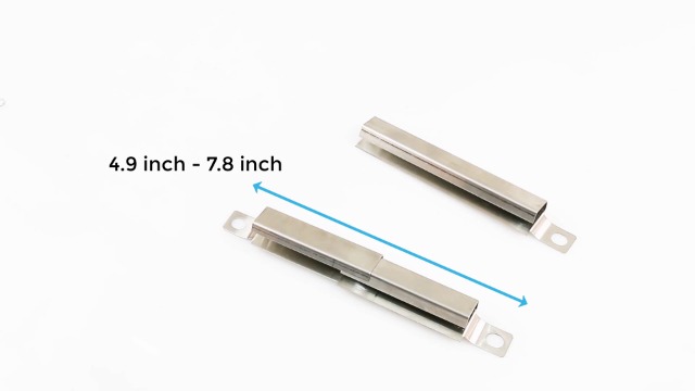 Universal Crossover-Rohre Für Gasgrill – Verstellbar 7,3–19,5 Cm, Edelstahl, 4-tlg.