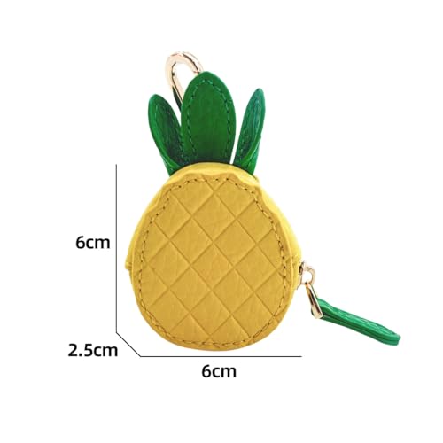 Fruit series coin purse keychain bag, mini fruit small bag, simple and fresh strawberry gift pendant4