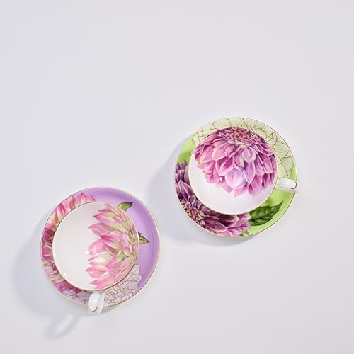 Pulchritudie S18768-CS/MOB Fine Bone China Teacup And Saucer Set thumb #1