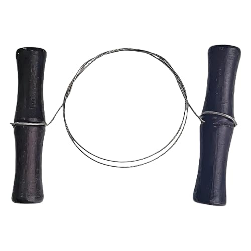 BOHUIMYI Wire Clay & Cheese Cutter Premium Stainless Steel Twisted Wire with Black Wooden Handle Multi-Purpose Cutting Tool for Pottery Ceramics Dough Soap Art Sculptures
