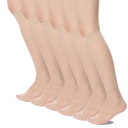 Image of HA WA Women's Knee High Stocking Nylon Pantyhose Socks