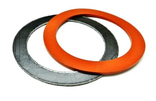 3-1/2" Gasket Set Silicone Rubber & Graphite for Vacuum Casting Perforated Flask by JTS