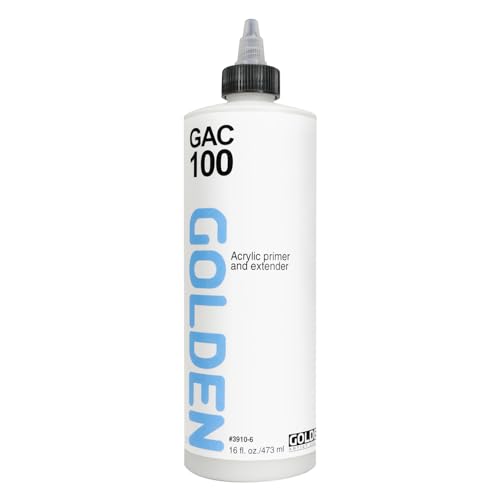 GOLDEN GAC 100 16 fl. oz. Bottle Professional Acrylic Medium Transparent