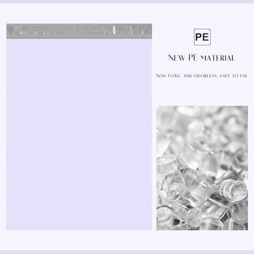 Image of Metronic Large Poly Mailers 24x24 300 Pcs, Strong Adhensive Shipping Bags for Clothing, Waterproof Mailers Bags for Small Business, Shipping Envelopes, Tear-resistant Mailing Bags Bulk in Lilac Purple