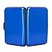 ELFISH RFID Blocking Credit Card Protector Aluminum ID Case Hard Shell Business Card Holders Metal Wallet for Men or Women (blue)
