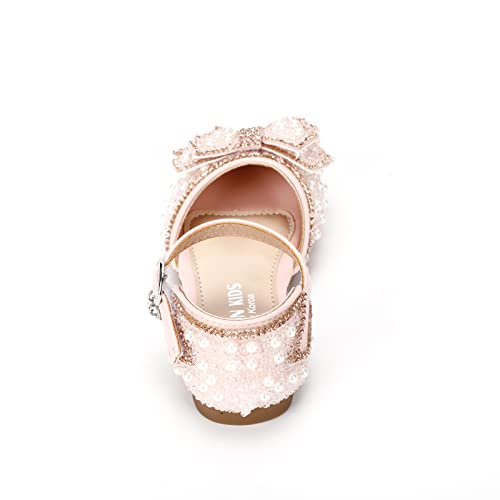 Girls Wedding Sandals Adorable Mary Jane Ballet Flats Sparkle Party Princess Dress Shoes4