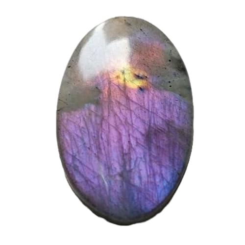 Cabochon ovale en labradorite violette naturelle 35x21mm pour création bijoux DIY GH_NAT_04118