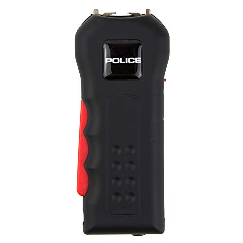 Police Stun Gun for Self Defense 512 – High Voltage Mini Rechargeable with LED Flashlight, Compact & Heavy Duty – Personal Security for Women Men – Black