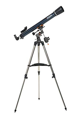 Celestron - AstroMaster 70EQ Refractor Telescope – Refractor Telescope for Beginners - Fully-Coated Glass Optics - Adjustable-Height Tripod - Bonus Astronomy Software Package