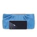 CHARMING TAILOR Clutch Evening Bag Elegant Pleated Satin Formal Handbag Simple Classy Purse for Women (Blue Atoll)