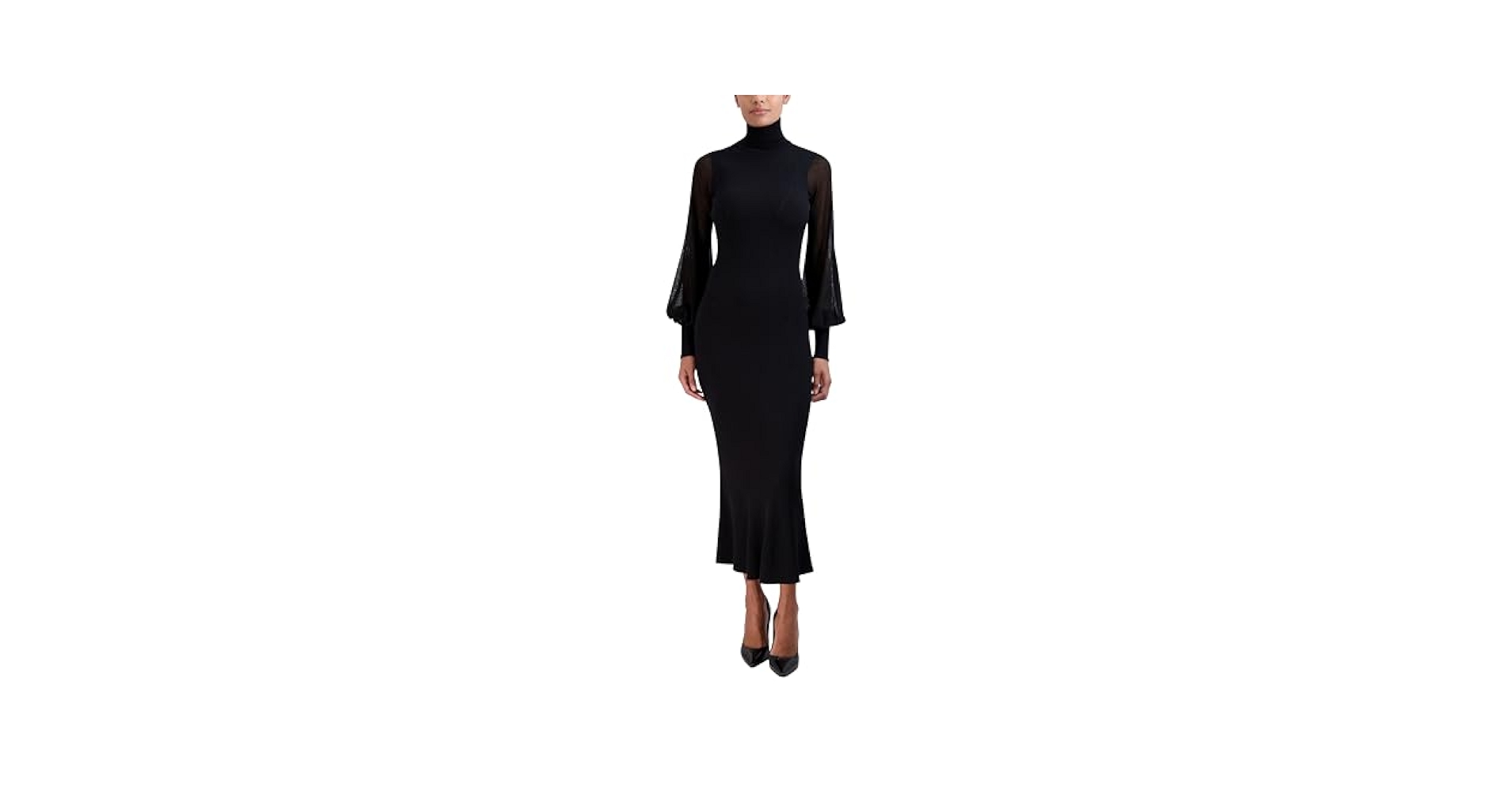 【極美品】HIGH NECK BALLOON KNIT DRESS Heavy Rib Cotton High Neck Knit Dress by Studio B3 | Shop
