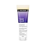 John Frieda Violet Crush Intense Purple Shampoo for Brass Repair of Natural, Colour-Treated, and Bleached Blonde Hair | Neutralizes Brassiness and Yellow tones | Cool tone blonde | Intense Purple Pigments (250 mL) Packaging May Vary