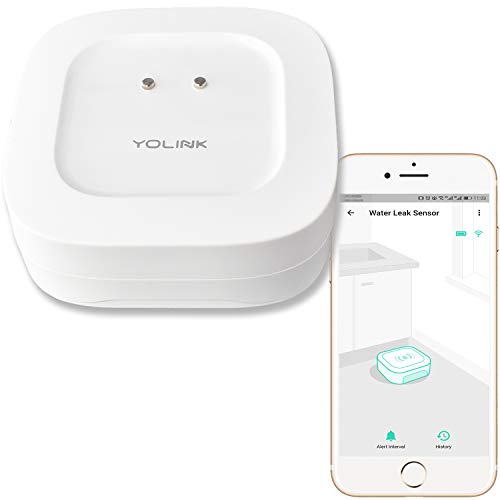 YoLink Water Leak Sensor, 1/4 Mile World's Longest Range Smart Home Wireless Water