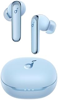 soundcore by Anker P3 Słuchawki douszne z kilkoma trybami redukcji szumów, długi czas odtwarzania 50 godz., bezprzewodowe szybkie ładowanie, mocny bas, połączenia AI, z aplikacją, Bluetooth 5.2