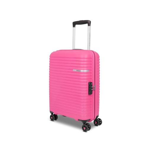 Image of American Tourister Liftoff+ | Small Size Cabin Trolley Bag (55 cm) for Travel | 360 8 Wheel Travel Luggage | Hard Case Polypropylene (PP) Suitcase | Mounted TSA Lock | Berry Blast