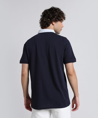 Image of Puma Men Cotton Solid Regular Fit Polo T-Shirt for Both Sporty Outings and Casual Daywear