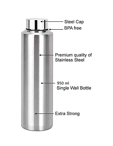 Image of appeasy Stainless Steel Drink ware Tableware Water Bottle For Fridge, School, Office, Gym, Travel| Fridge Bottle (12)