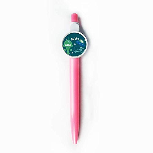 Stylo rétractable bleu univers pour prendre des notes au bureau ou à l'école