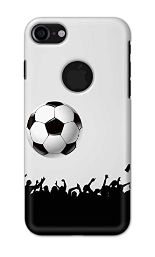Image of Printed Hard Back Cover Case for Apple iPhone 7 Logo | iPhone 8 Logo Back Cover (Football Icon) -1302