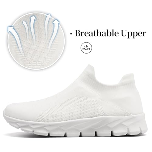 Image of Womens Shoes Running Walking Sneakers Slip On Sport Outdoor Casual Tennis Workout AthleticGym Shoes Lightweight Comfortable Fashion Fitness Shoes