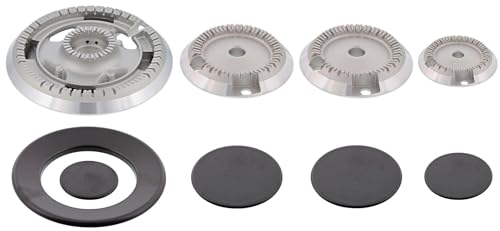Kit Piattelli Per Piano Cottura Gas - Compatibile Con Rex, Electrolux, Zanussi, Ocean