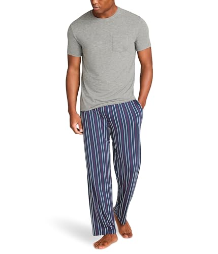 Image of Tommy John Men's Second Skin Pajama Pants - Comfortable Soft Sleep & Lounge Bottoms for Men