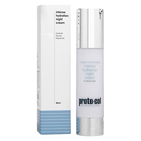 Proto-col - Intense Hydration Night Cream, Collagen Technology + Hyaluronic Acid + Vitamin C, Wake up with Smooth, Plump and Radiant Skin (50ml) Cover