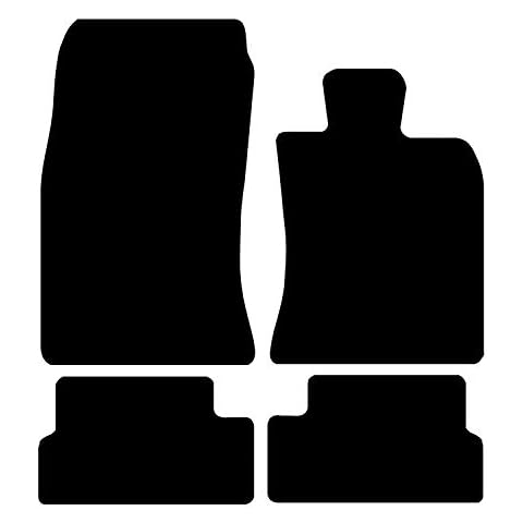 Carsio Tailored Black Carpet Car Mats for Mini 2006-2014 - 4 Piece Set Cover