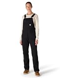 Carhartt Women's Ashland Bib Overall, Black, Large