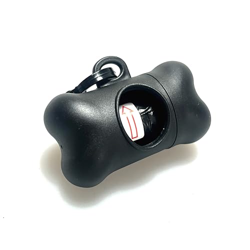 AllesKlaro® - Tragbarer Hundekotbeutelspender - inkl. 1 Rolle auslaufsicherer Kotbeutel - zur Befestigung an Hundeleine