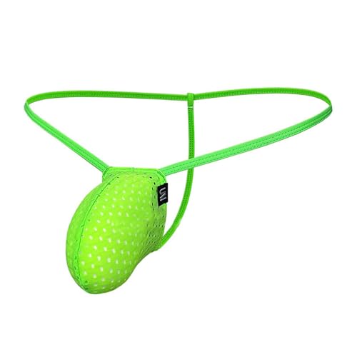 Men's T Back Thong Low Rise Sexy Briefs Spaghetti Strap Mesh Bikini Underwear2