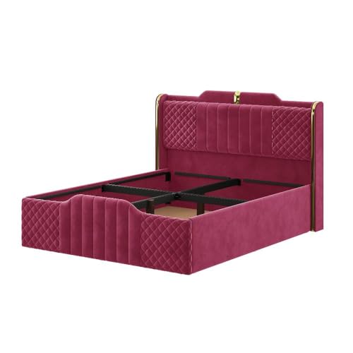 Image of Wakefit Velura Queen Size Storage Upholstered Bed