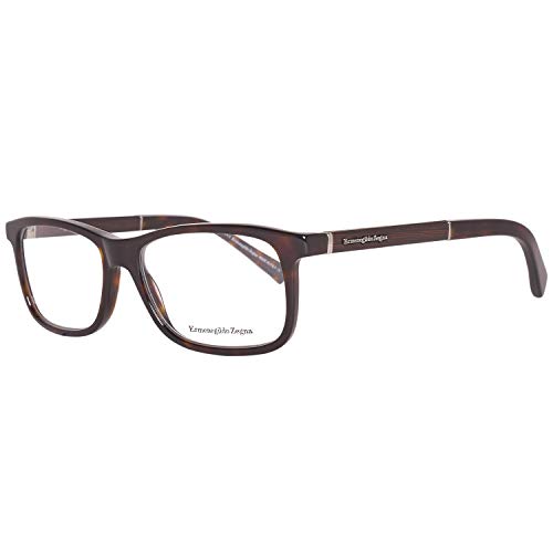Ermenegildo Zegna Men's EZ5013 Eyeglasses, Dark Havana