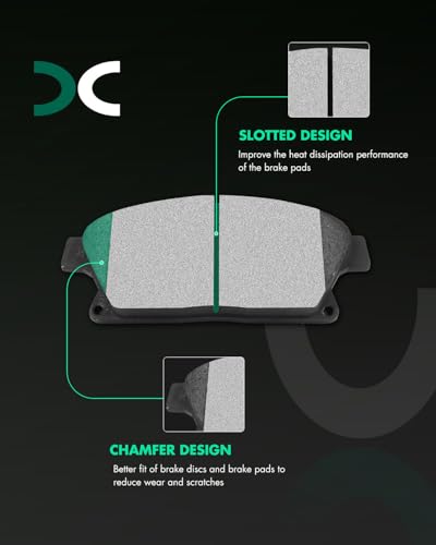 Image of SCITOO D1467 Metallic Brake Pads Sets Front w /Hardware Replacement For Buick For Encore /For Verano,For Cadillac For ATS 2014-2018,For Chevy For Cruze /For Orlando /For Trax