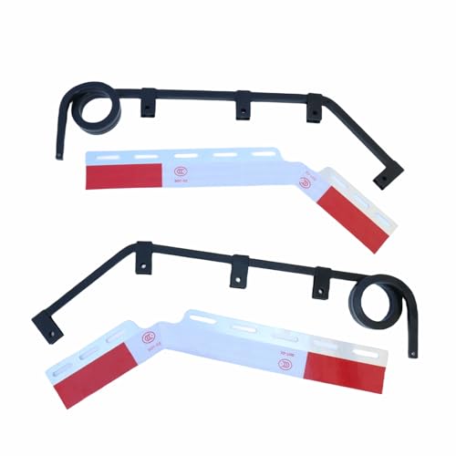Image of Pair Angled Mud Flap Hanger 1 coils, Down Bar Type Truck Mud Flap Hangers Bracket for Trucks, semi, Trailers, RVs