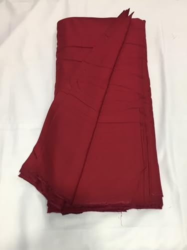 Image of BKRKJ Women's Rayon Cotton Unstitched Fabric by Meter for Sewing Suit Salwar Chudidar Patiyala Kurti Shirt Kameez Blouse Kurta Pyjama (2 Meter, Maroon)