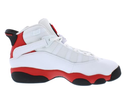 Jordan Boy's Jordan 6 Rings (Big Kid) White/Black/University Red 4.5 Big Kid M3