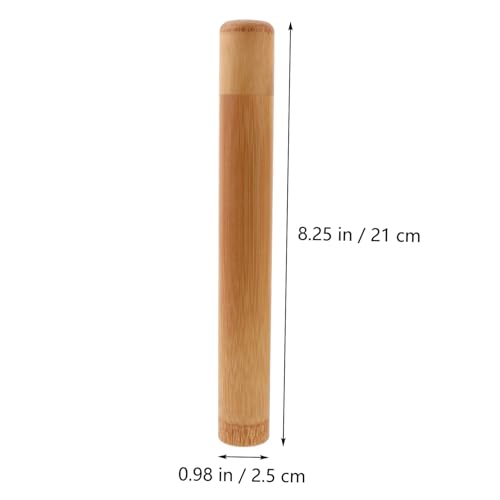 Veemoon Einweg Zahnbürsten aus mit Aufbewahrungstube Zufälligen Farben und Biologisch für Reisen und Nachhaltige Zahnpflege Zufällige Farbe Zufällige Farbe – Bild 5