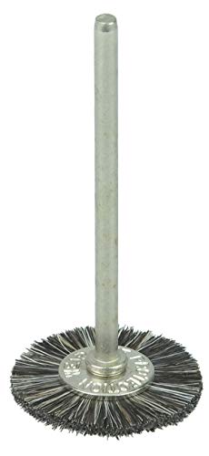 Image of Weiler 26042 3 /4 inch Miniature Wheel, Soft Hair Fill, 3 /32 inch Stem, Made in The USA (Pack of 144) ASINB084WZ5ZJKGTIN30012382260423