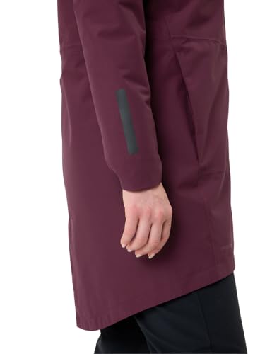 VAUDE Cyclist II gefütterter Parka für Damen – Gefütterter Wintermantel fürs Radfahren, wasserdichte & atmungsaktive Damen Winterjacke mit 2-Wege-Reißverschluss – ideal für den Winter