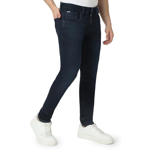 Image of Spykar Men's Slim Fit Low Rise Casual Jeans