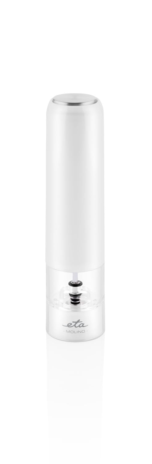 ETA Sale e Pepe Mill Set I Molino I Elettrico I Lavorazione Plastica di Alta Qualità I Contenitore Trasparente I Illuminazione dell'Area Sotto Il Mulino