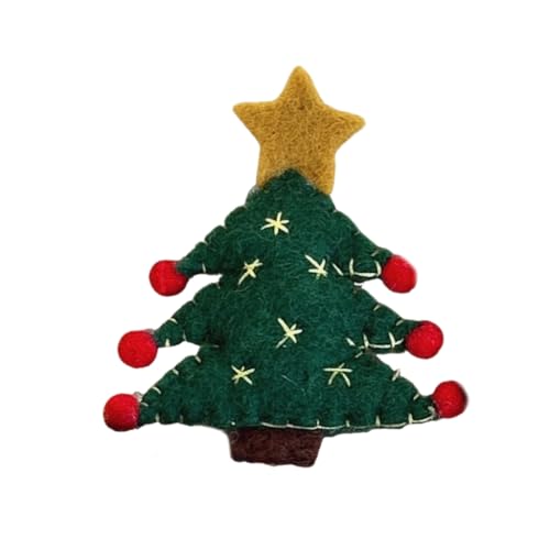 毛皮のようなクリスマスツリーのヘアバレッタヘアクリップスイートヘアピンクリスマス毛皮のようなヘアクリップ女性用クリスマス