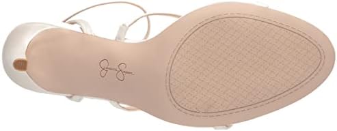 Jessica Simpson Women's Jenee Heeled Sandal, White, 8.5 | Image 3