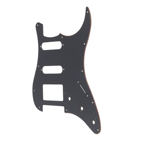 Guitar Pickguard, 3 Layer HSS Scratch Plate for Stratocaster Electric Guitars with 11 Mounting Holes Lightweight Plastic Guard - Image 3