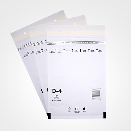 Trifoo 100 Versandtaschen Luftpolsterumschläge haftklebend Luftpolsterversandtaschen Luftpolstertaschen Polsterumschläge D4 (200 x 275 mm) weiß Selbstklebeverschluß 100 Stück