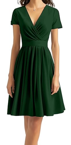 Image of DinyIn Women's 2025 Summer Short Sleeve Casual Dresses