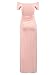 Women's Off Shoulder Short Sleeve Maternity Casual Maxi Dress