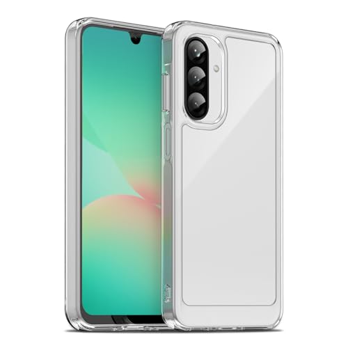 Image of Case for Samsung Galaxy A26 5G, Military Grade Drop Protection Phone Case, Yellowing Resistant, Anti-Scratch Hard PC Back, Shockproof Hard Ultra-Thin Protective Cover, Clear
